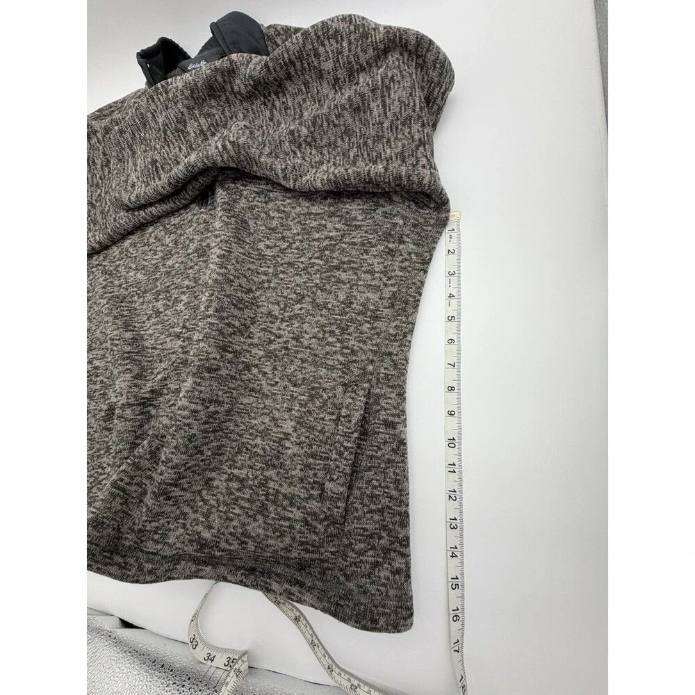 Eddie Bauer Men's Grey 1/4 Zip Pullover Sweater Jacket Preppy Size XL Fleece - Picture 8 of 8